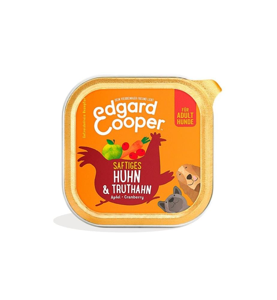 Edgard & Cooper - Nassfutter Adult Huhn + Truthahn, 11 x 150 g