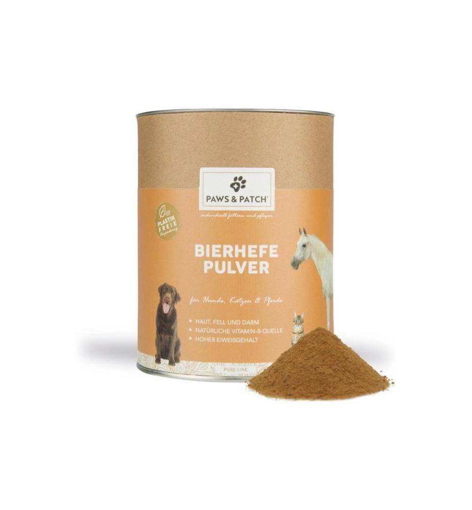 Paws & Patch - Hunde-Nahrungsergänzung Bierhefe Pulver 500 g