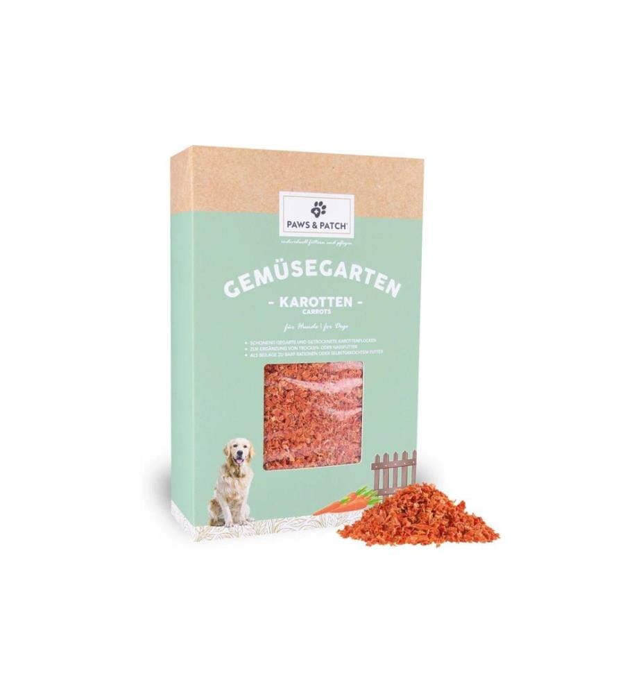 Paws & Patch - Supplément alimentaire pour chiens Flocons de carottes 900 g