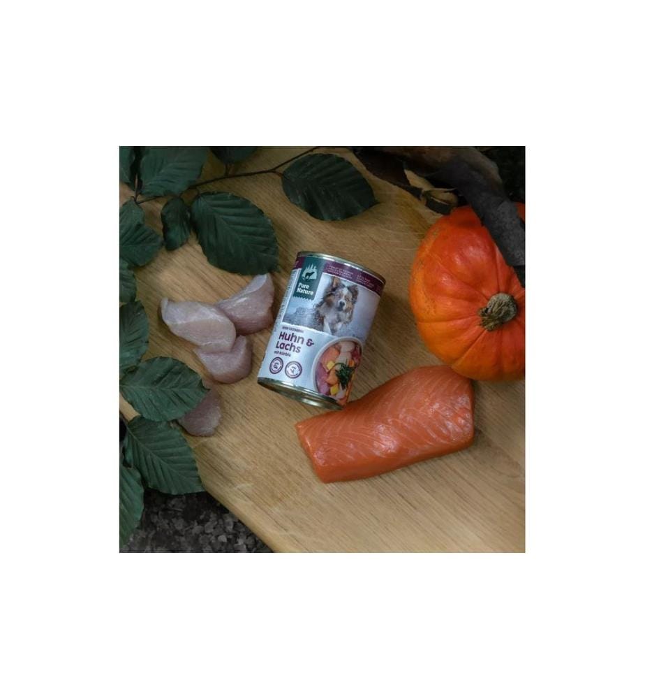 Pure Nature - Alimentation humide Poulet&Saumon, 800 g