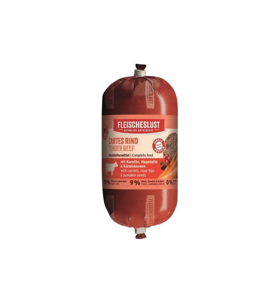 FLEISCHESLUST - Alimentation humide Classic Boeuf tendre, 200 g