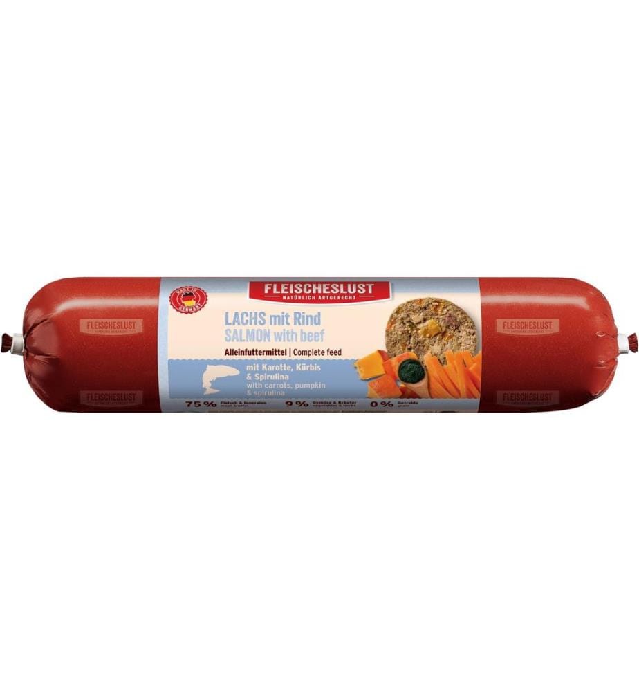 FLEISCHESLUST - Nassfutter Classic Frischer Lachs, 400 g