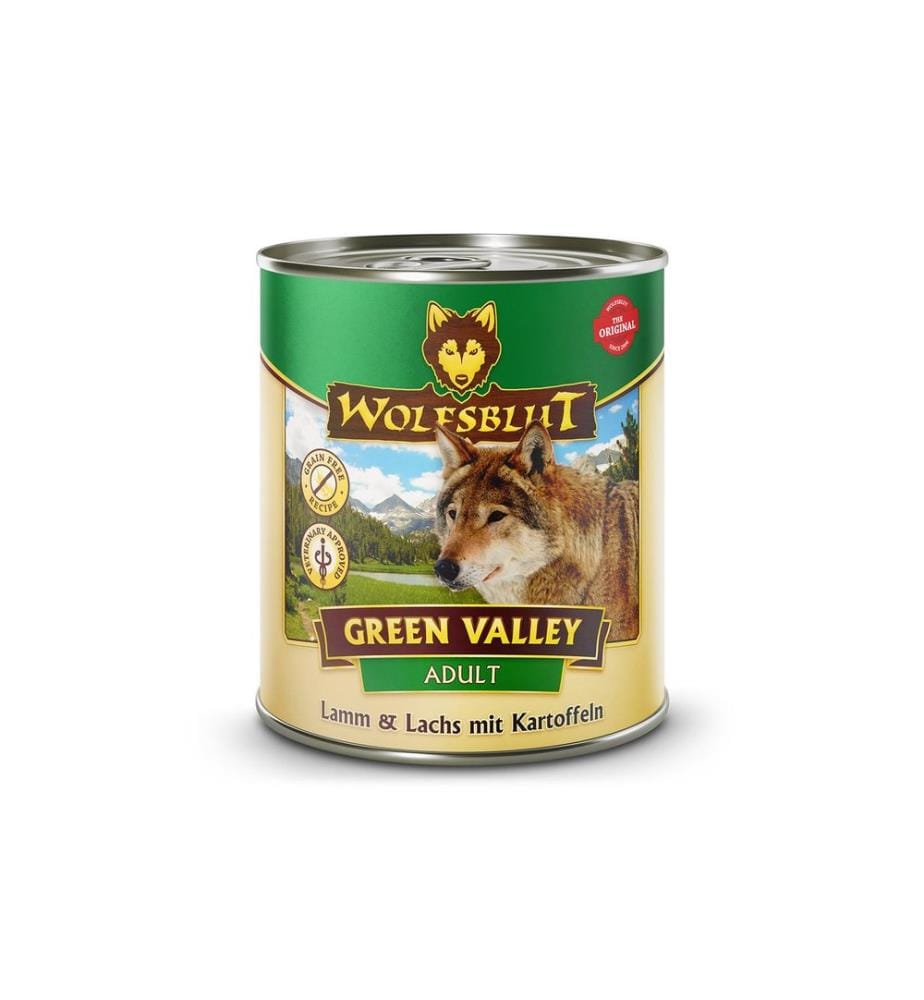 WOLFSBLUT - Nassfutter Dog Green Valley, 800 g