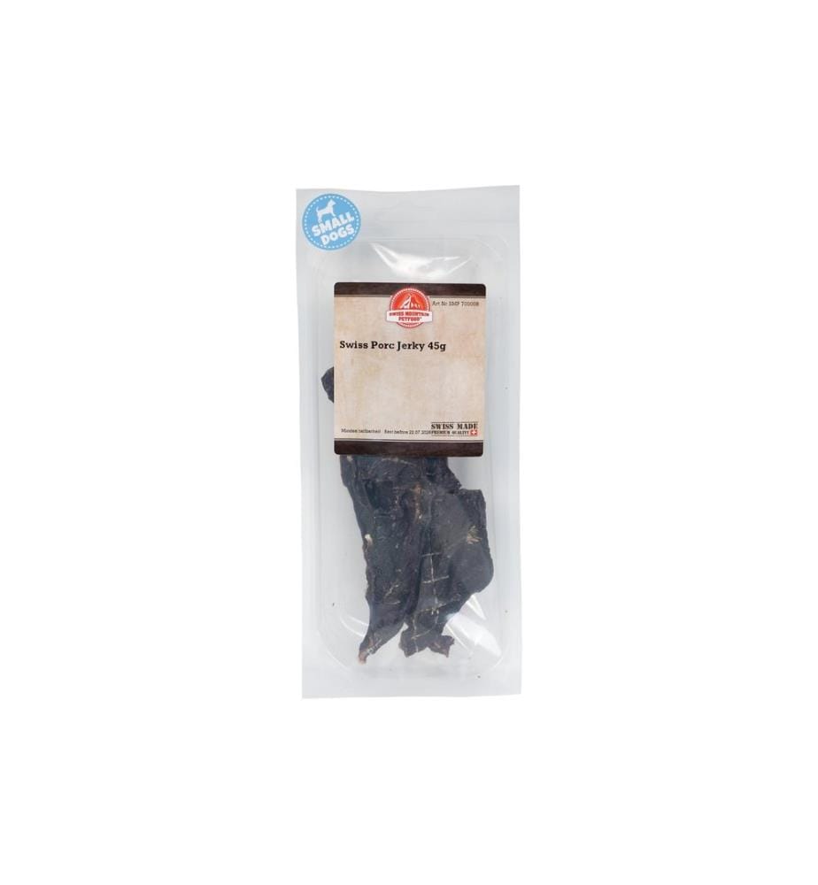 SWISS MOUNTAIN PETFOOD - Kausnack Schweine Fleisch Jerky, 45 g