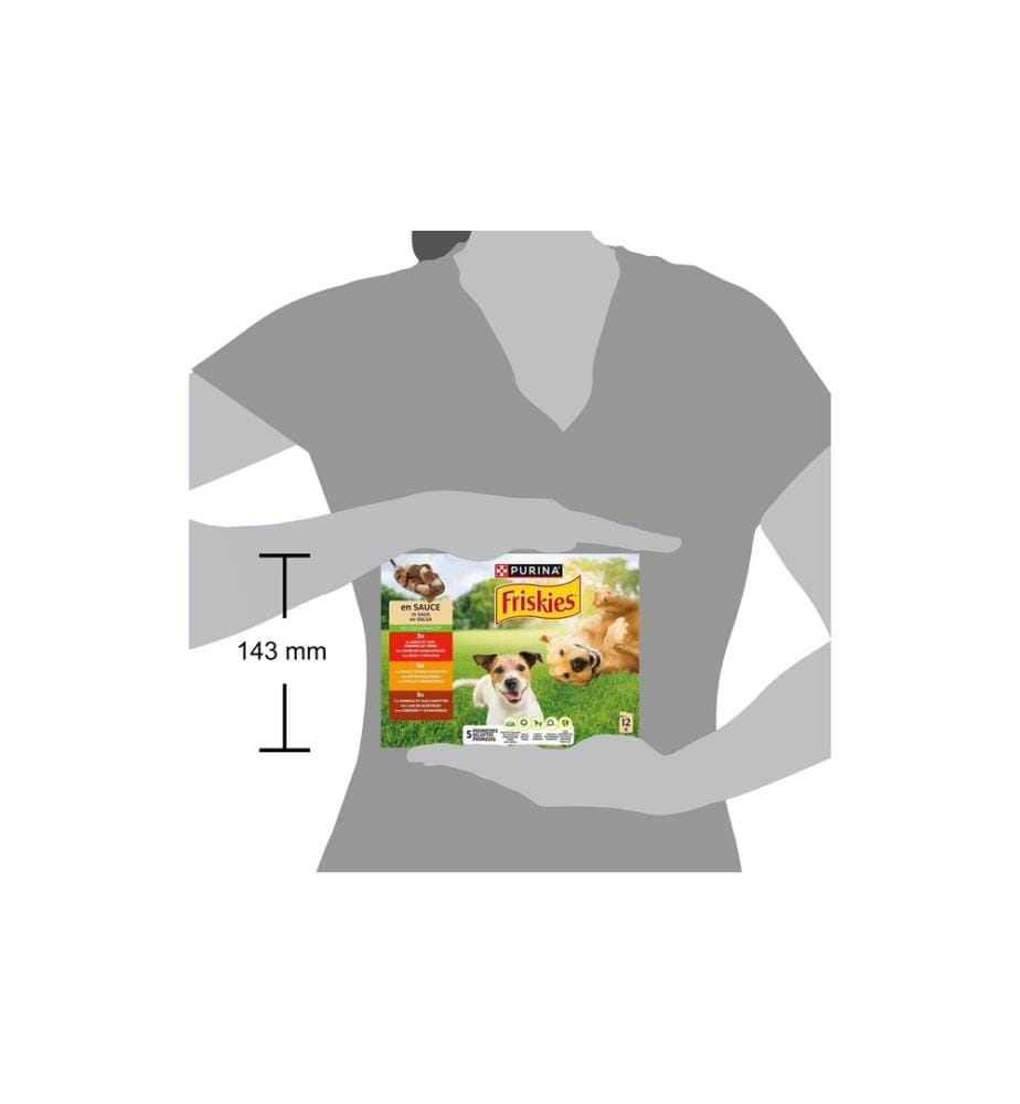 Purina Friskies - Nassfutter Adult mit Rind, Huhn und Lamm 12 x 85 g