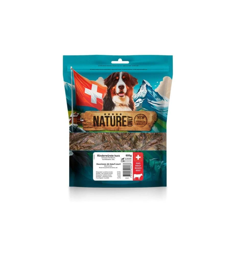 NATUREONLY - Kausnack Rinderwürste kurz 600 g