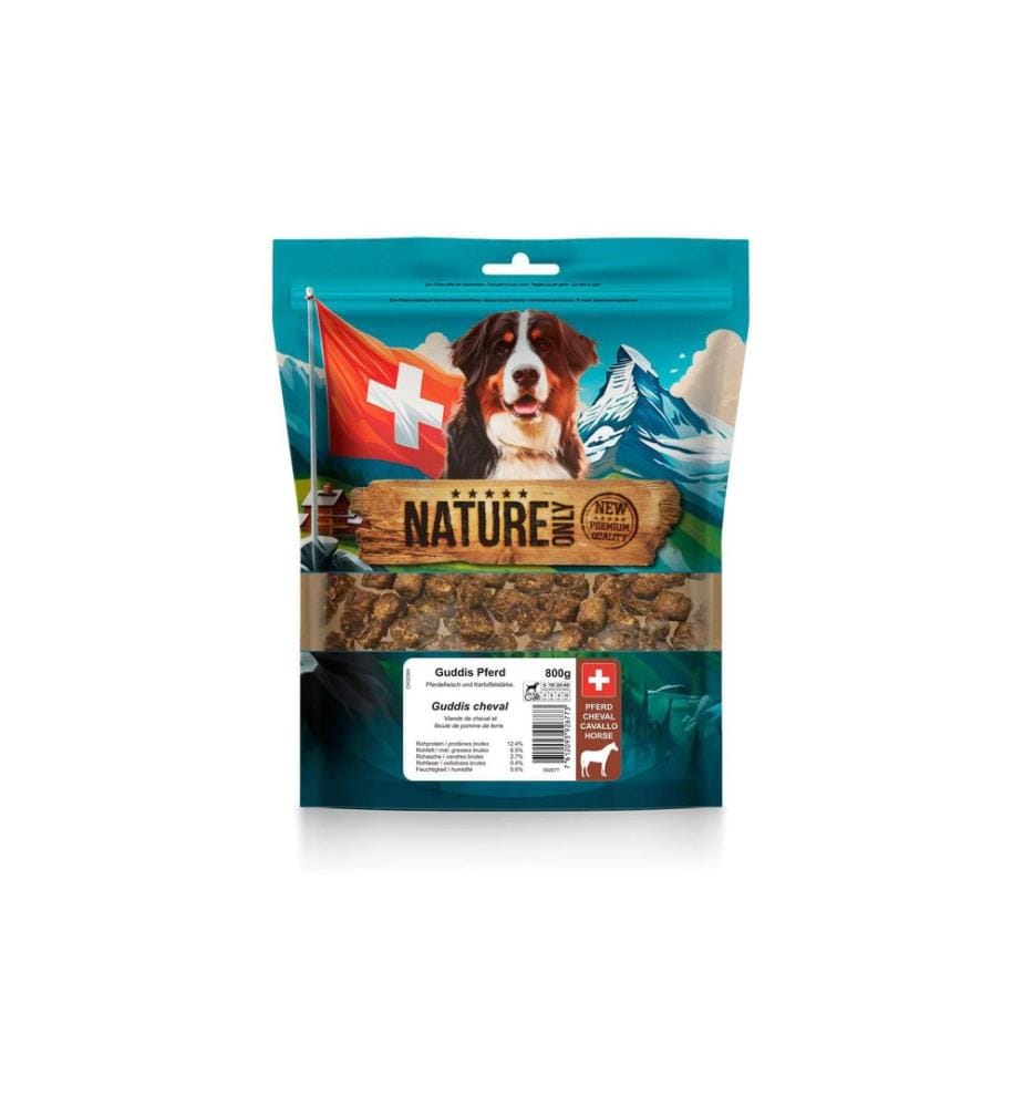 NATUREONLY - Kausnack Guddis Pferd 800 g