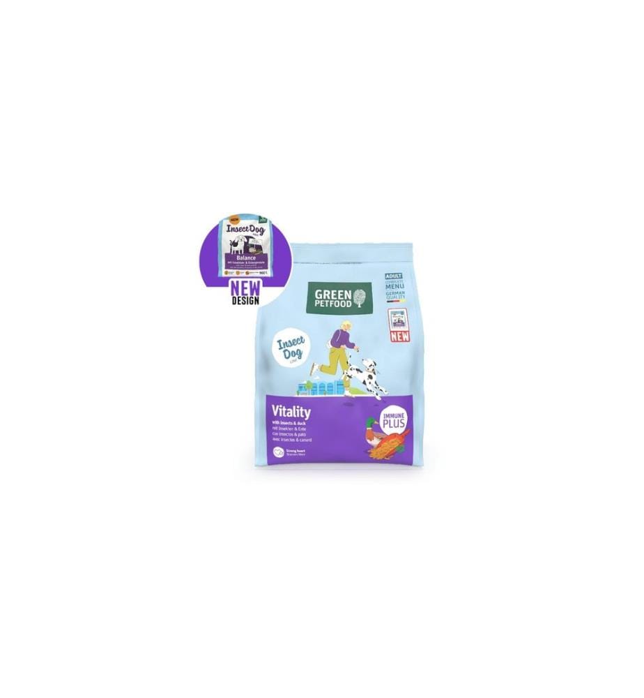 Green Petfood - Trockenfutter Vitality with Insects und Duck 900 g