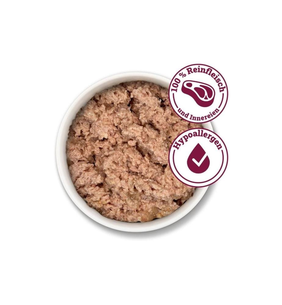 HERRMANN'S - Alimentation humide Canard bio viande pure 6 x 400 g