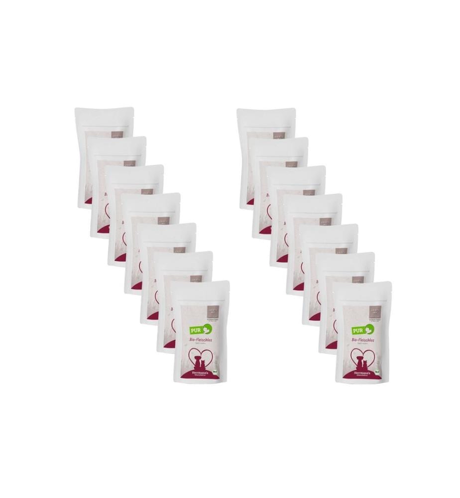 HERRMANN'S - Alimentation humide Bio sans viande 14 x 150 g