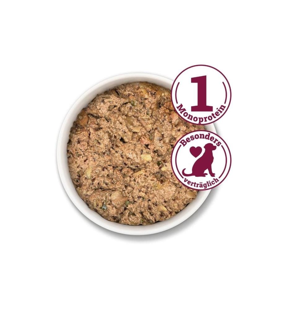 HERRMANN'S - Alimentation humide Cerf avec pomme de terre et coing 14 x 150 g