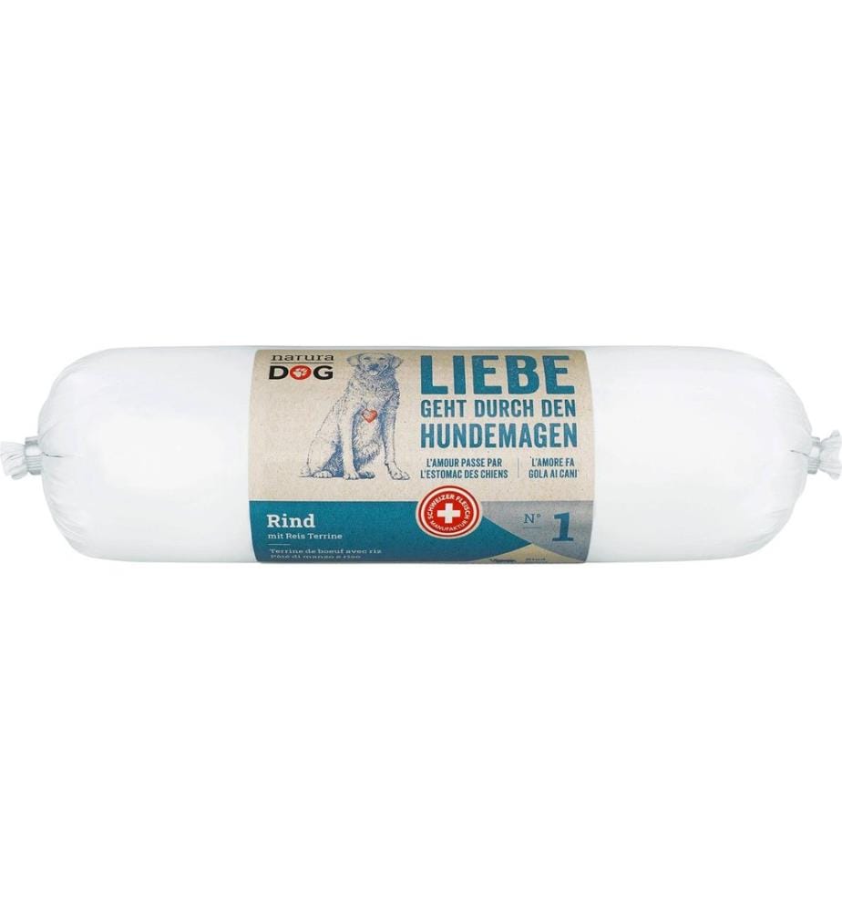NATURADOG - Alimentation humide Boeuf avec terrine de riz, 400 g