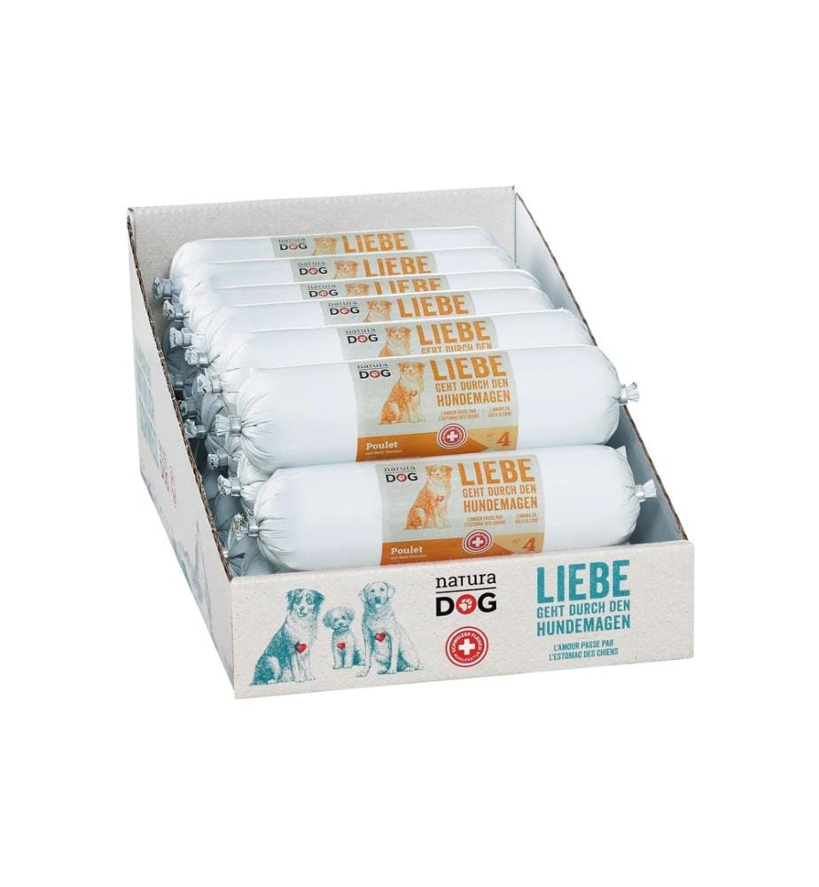 NATURADOG - Nassfutter Poulet mit Reis Terrine, 400 g