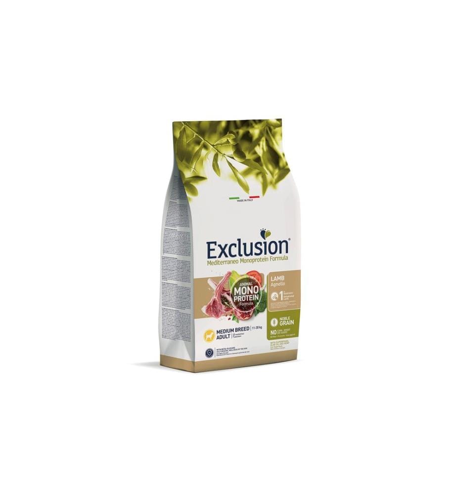 Exclusion Cibo secco Adult Medium Lamb, 12 kg