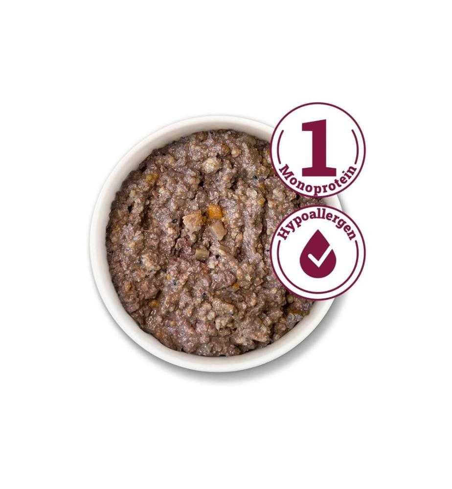 Herrmann's Cibo umido Capra con barbabietola rossa e miglio 6 x 800 g