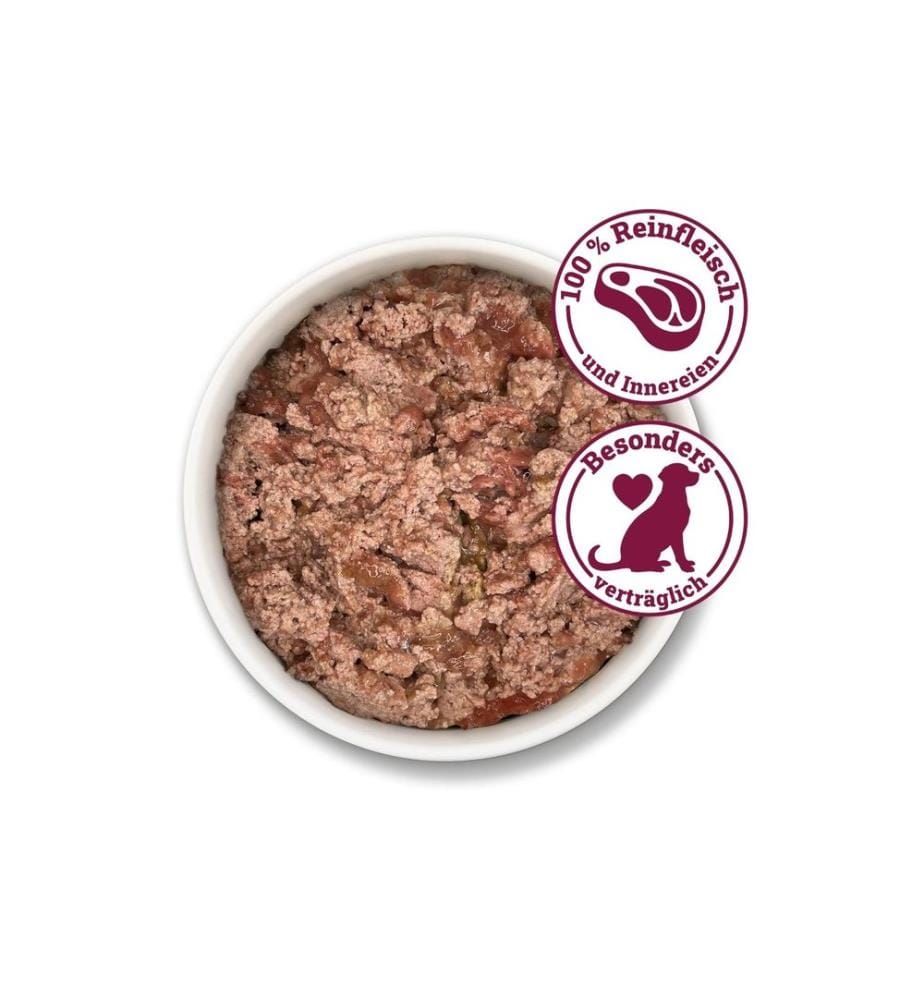 Herrmann's Nourriture humide Gibier pur boeuf 6 x 800 g