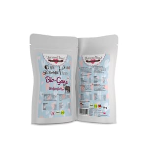HerzensHund Alimentation humide pour chiot Bio-Oie avec Bio-Pomme, 130 g