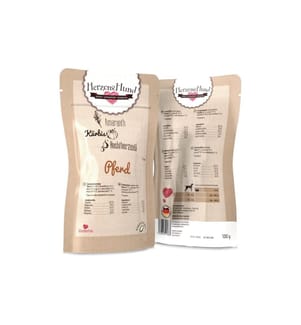 HerzensHund nassfutter pferd mit bio-gemüse, 130 g
