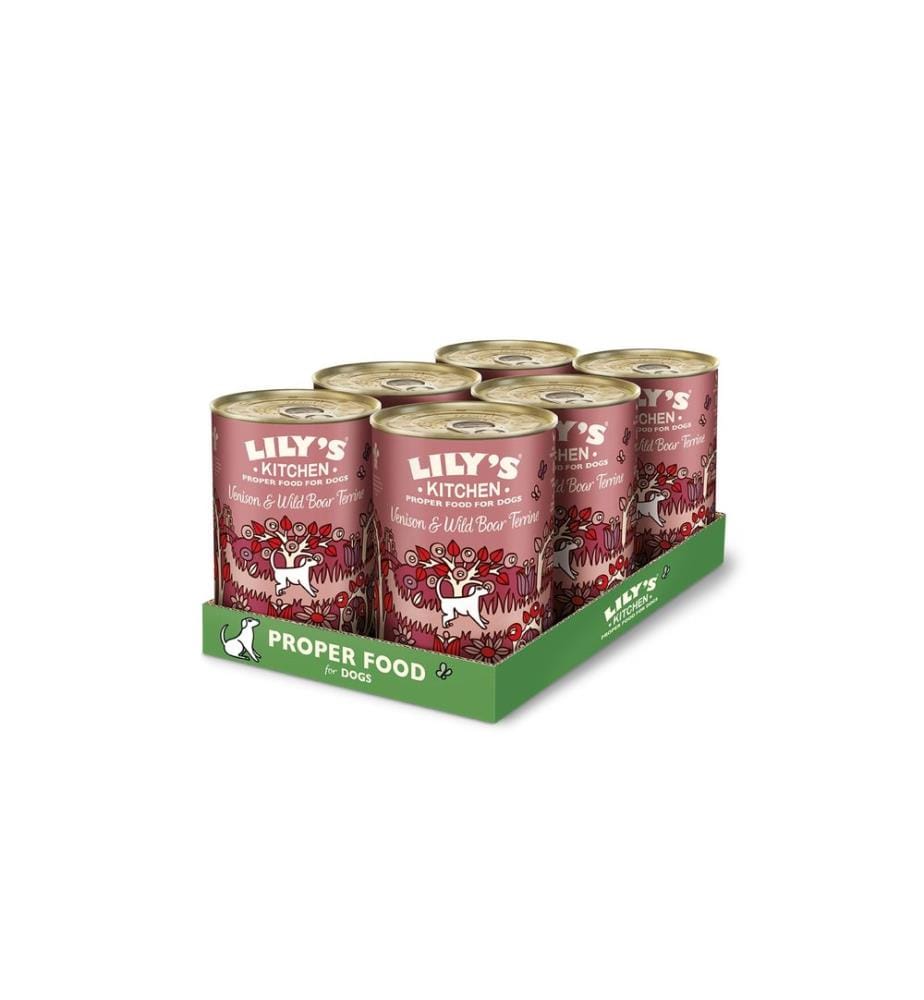 Lily's Kitchen Nassfutter Terrine Hirsch & Wildschwein, 6 x 400 g