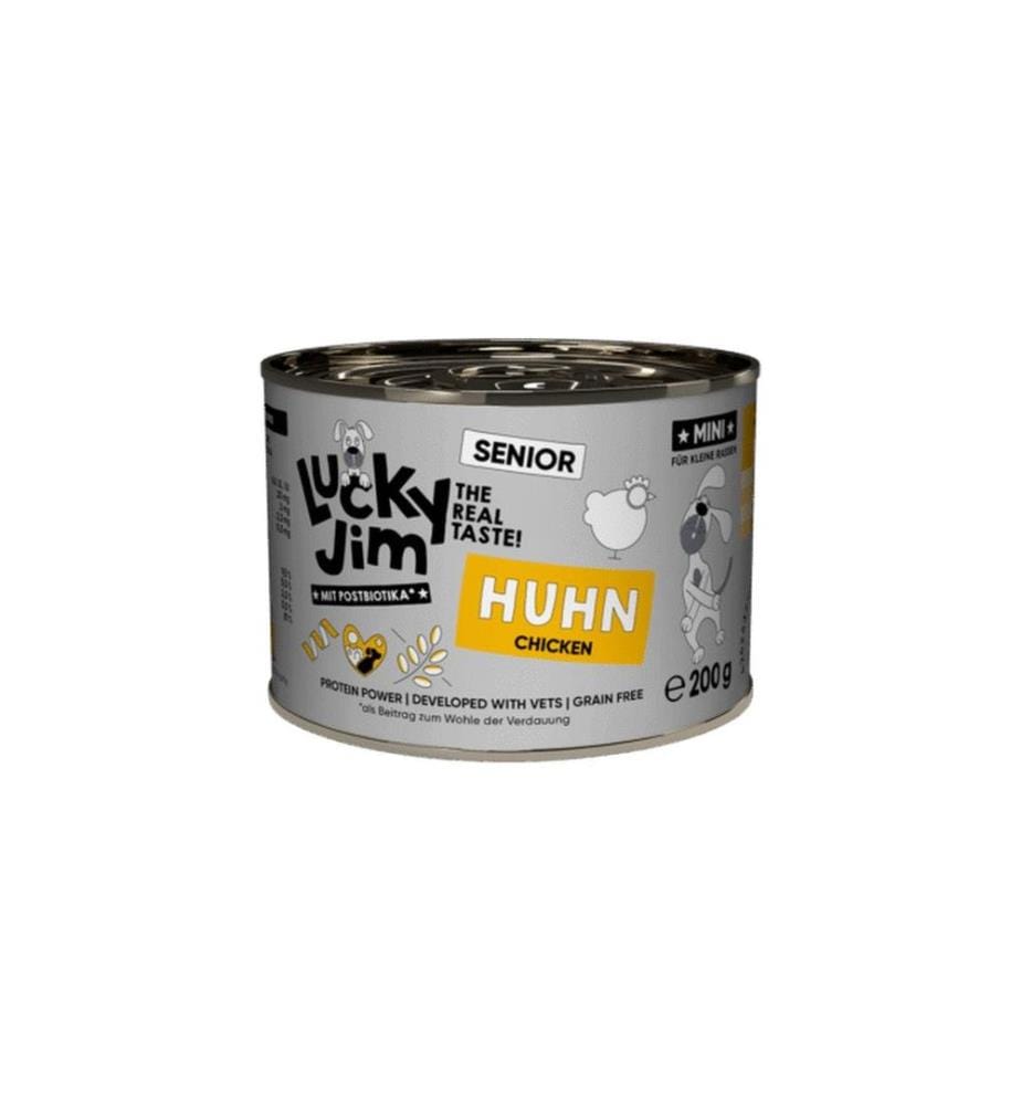 Pâtée pour chatons Lucky Jim Mini Senior Poulet, 200 g