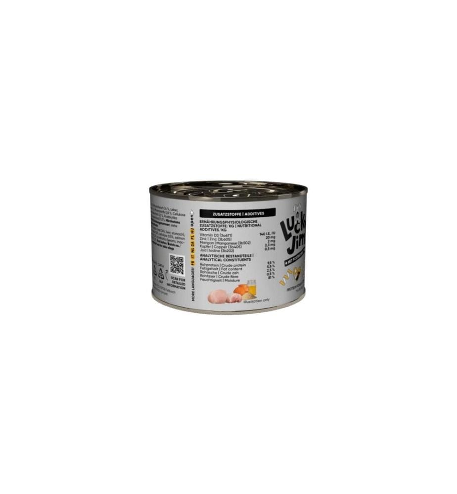 Pâtée pour chatons Lucky Jim Mini Senior Poulet, 200 g
