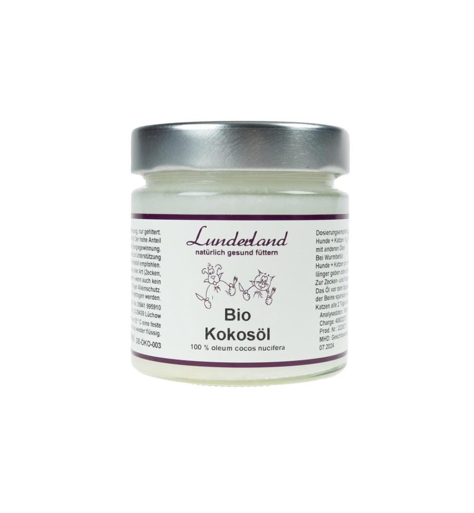 Lunderland complément alimentaire pour chiens Bio-Kokosöl, 200 g