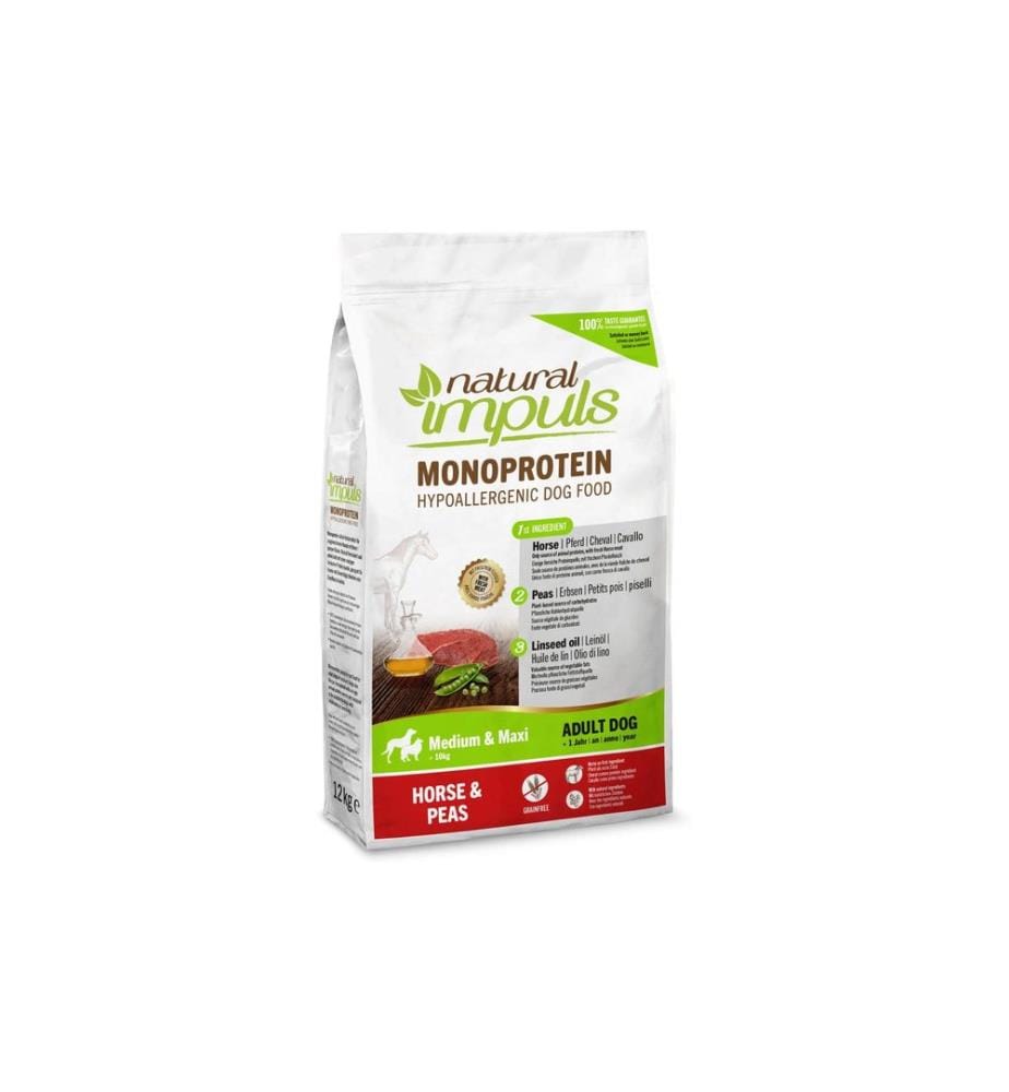 Natural Impuls Croquettes pour adultes Med/Max Cheval 12 kg