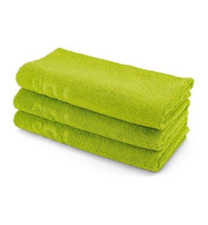 21CARS - Edgeless Serviette microfibre Set de 3 pièces 40 x 40 cm Vert