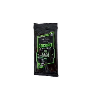 Alpha Line - Cockpit Clean Wipes, paquet de 15 pièces 15 pièces