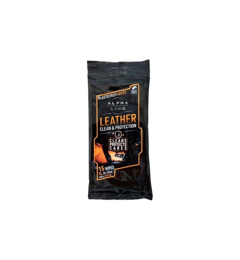 Alpha Line - Leather Clean Wipes, Pack à 15 Stück 15 Stück