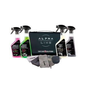 Alpha Line - Car Care Set en poche 9 pièces