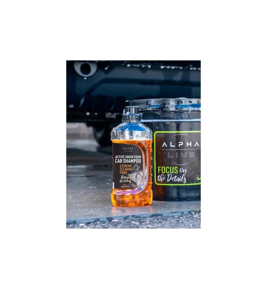 Alpha Line - Car Shampoo ActiveSnowFoam, bouteille de 1 litre 1000 ml