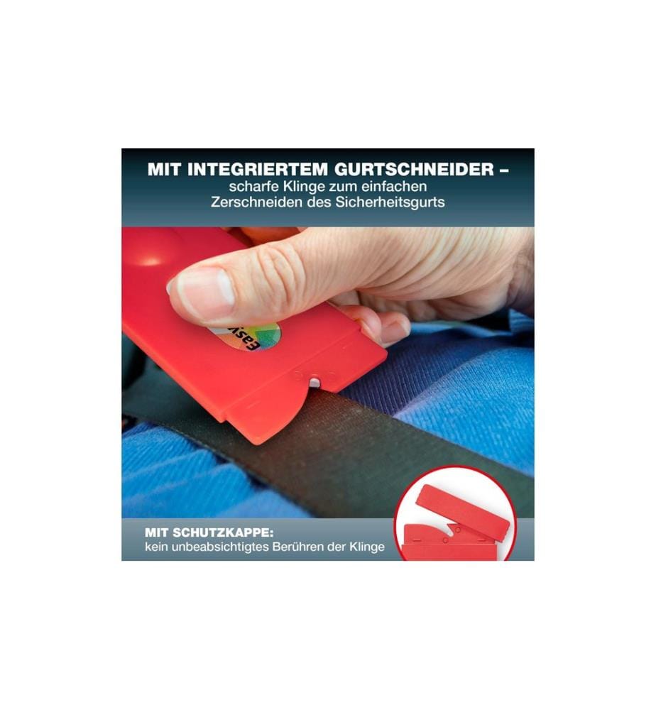 Easy Exit - Rettungstool EC-Kartenformat Nothammerfunktion/Gurtschneider