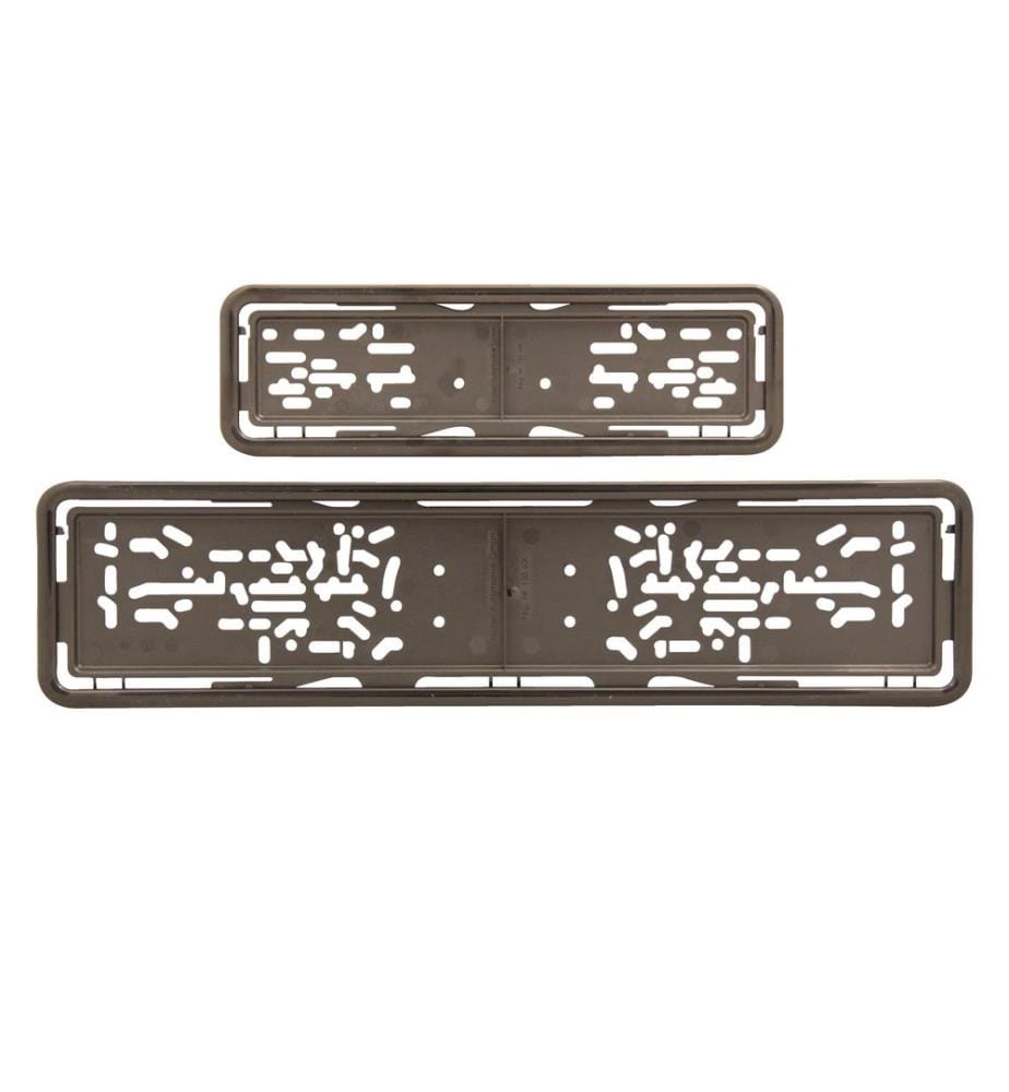 EASYKLICK - Kits de Supports de plaque d'immatriculation long, noir