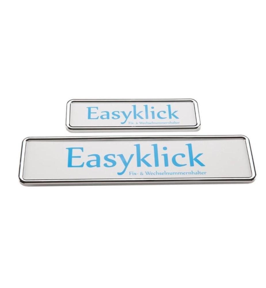EASYKLICK - Kits de Supports de plaque d'immatriculation long, chromé