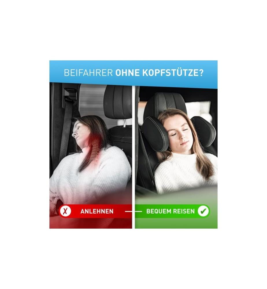 Flipline - Appui-tête de voiture, coutures blanches
