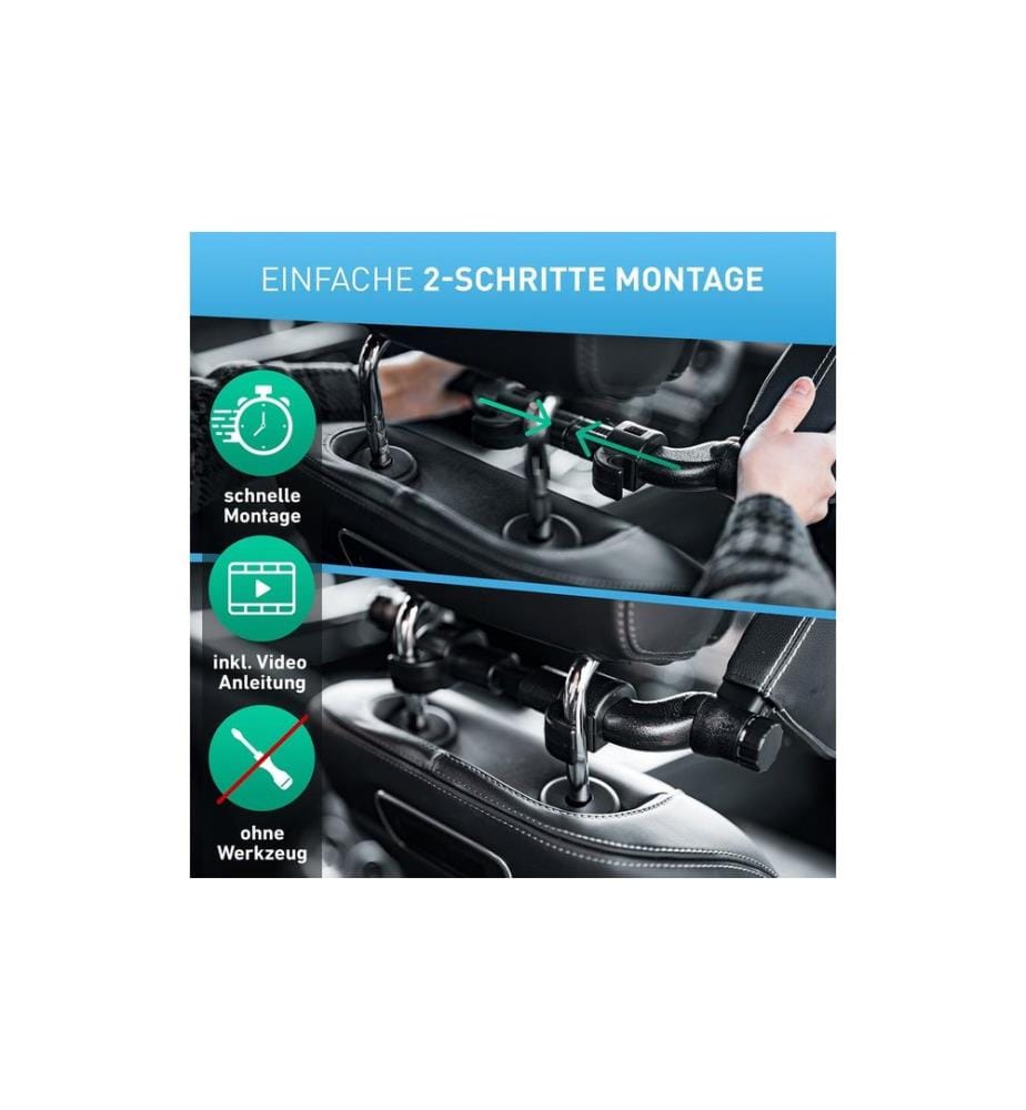 Flipline - Appui-tête de voiture, coutures blanches