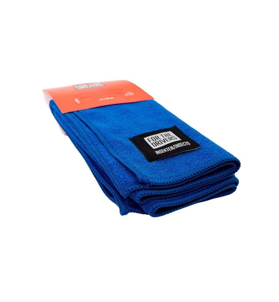 For The Drivers - Chiffon microfibre insectes 40 x 40 cm, bleu foncé