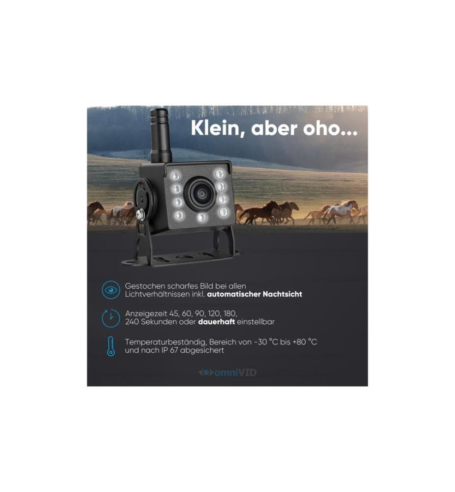 omniVID - Equi-Cam avec moniteur 5 pouces