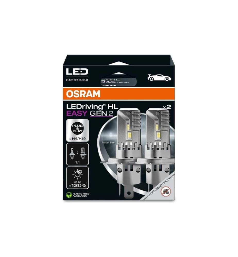 OSRAM - H4 LEDriving HL EASY GEN 2 12 V 24 W, blanc