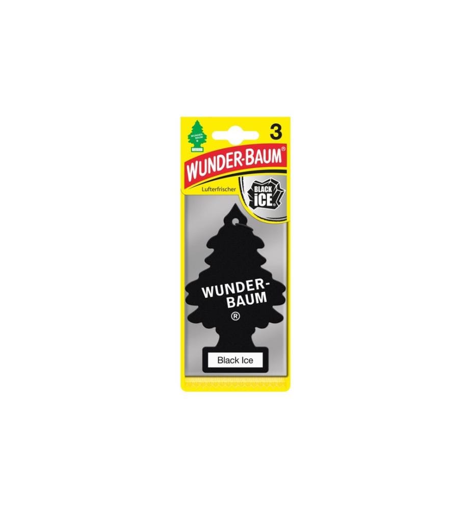Wunderbaum - Auto-Lufterfrischer Black Ice 3er Pack