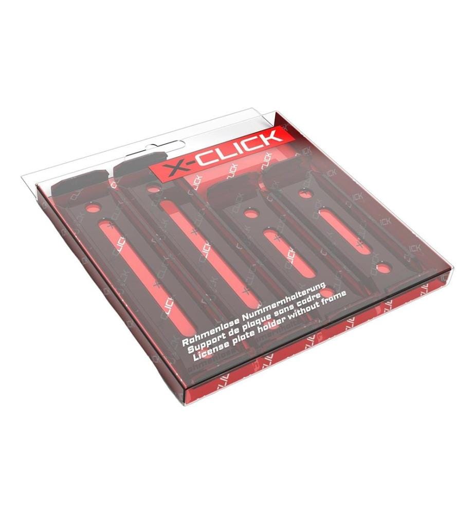X-Click - Porte-numéro sans cadre Shadow Black, 30 x 8 cm/50 x 11 cm