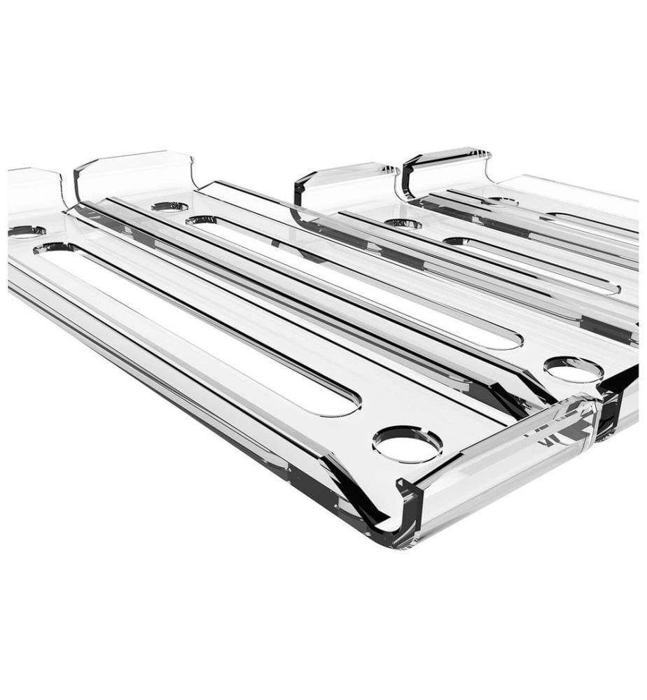 X-Click - Porte-numéro sans cadre transparent, 30 x 8 cm/50 x 11 cm