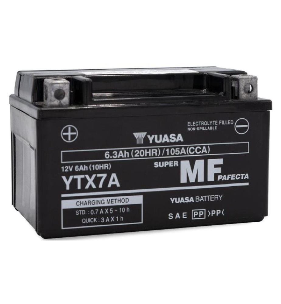 YUASA - Motorradbatterie AGM 12V/6.3Ah/100A