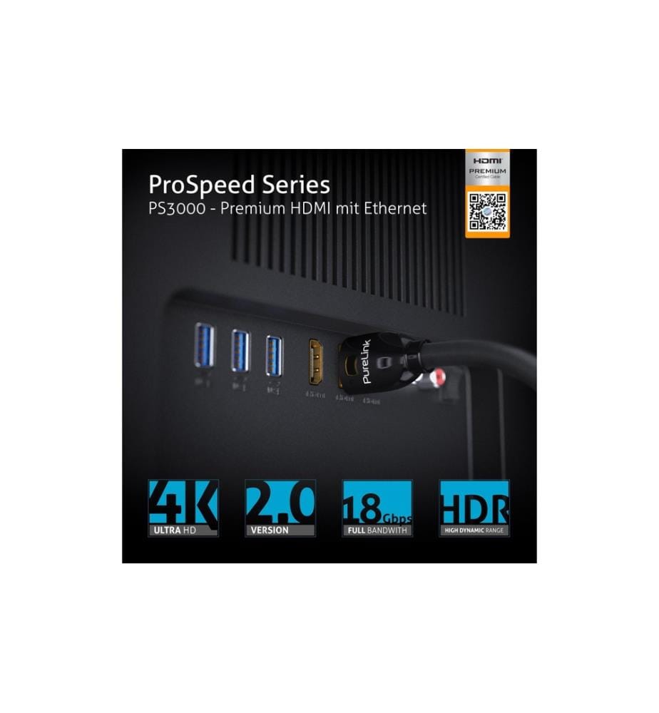 PURELINK - Câble PS3000-040 HDMI - HDMI, 4 m