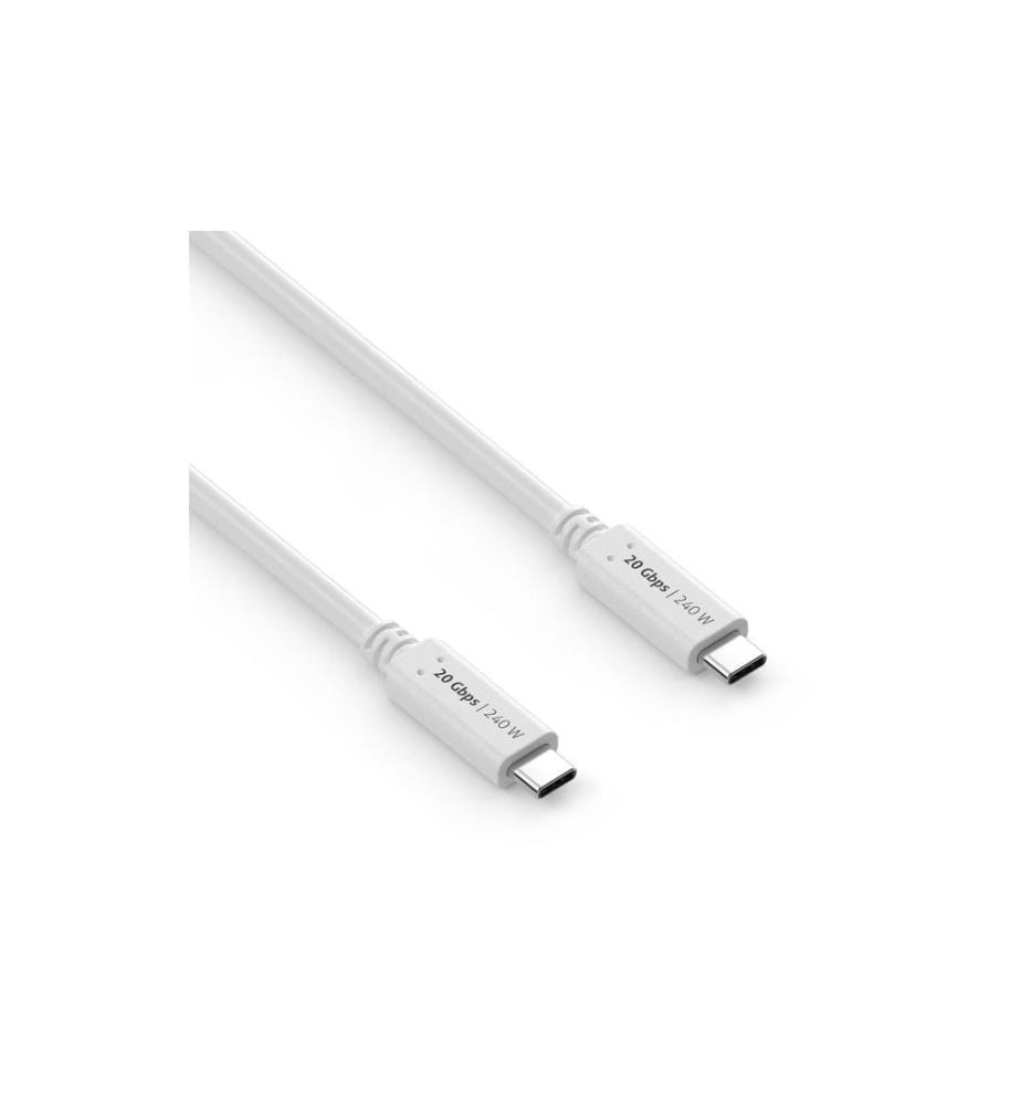 PURELINK - Câble USB4 20Gbps, 240W USB C - USB C 1 m, Blanc