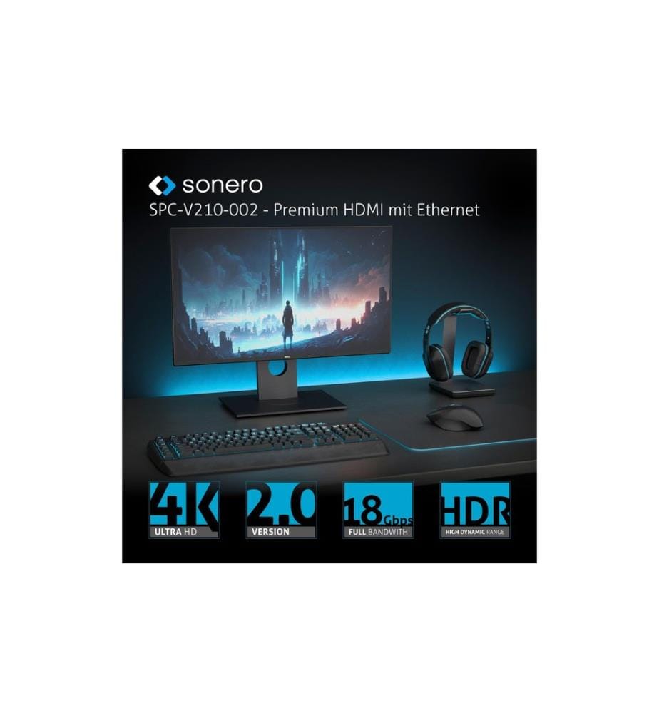 SONERO - Câble adaptateur USB type C - HDMI