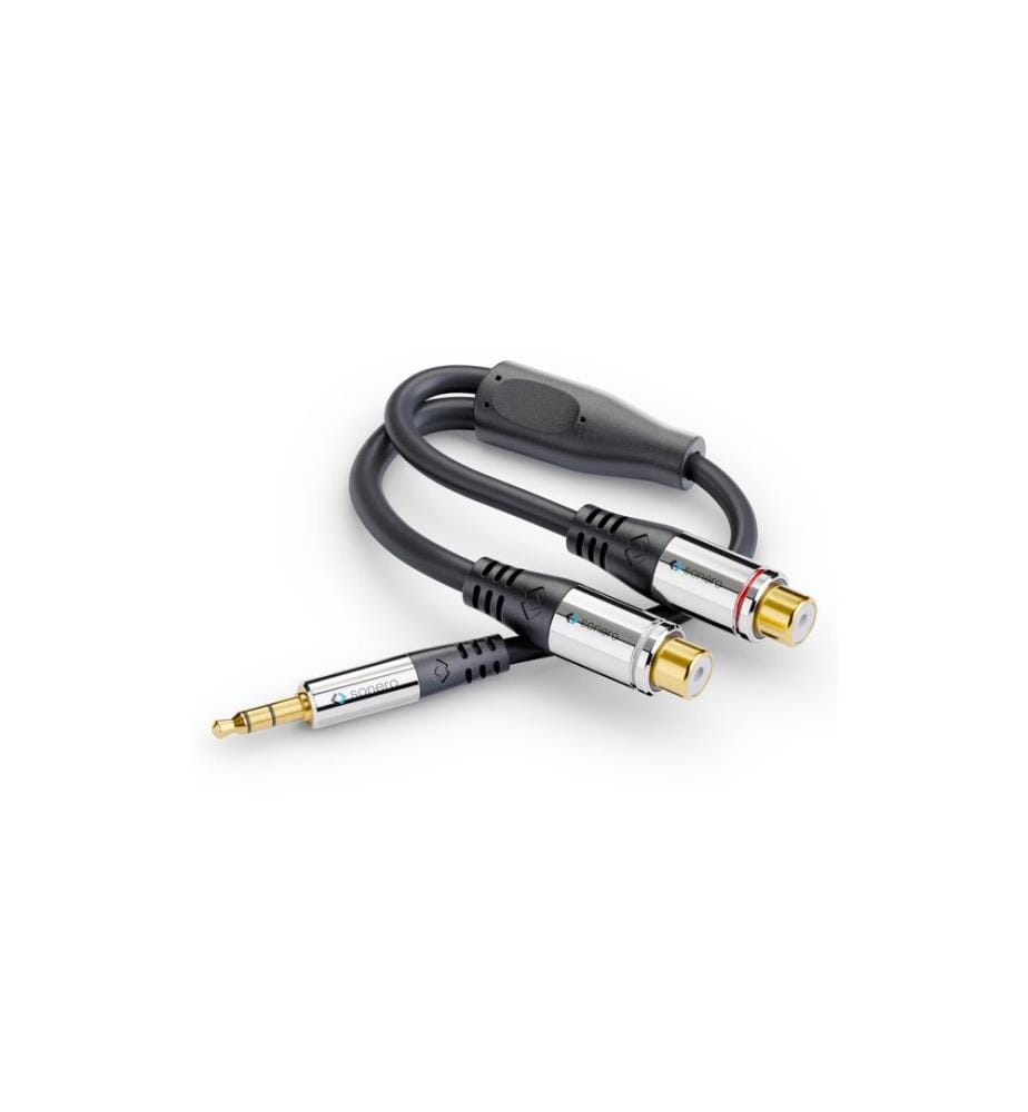 SONERO - Câble audio jack 3.5 mm - Cinch 0.25 m