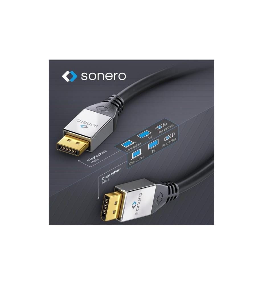 SONERO - Câble DisplayPort - DisplayPort, 2 m