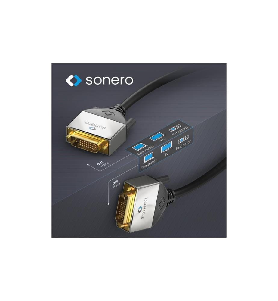 SONERO - Câble DVI-D - DVI-D, 10 m